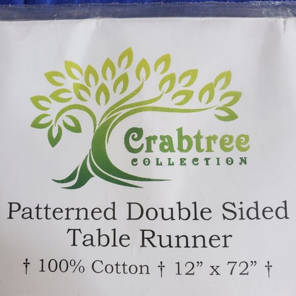 NWT Crabtree Table Runner Black & White 100% Cotton Toile 72x12" French Floral - Picture 3 of 7